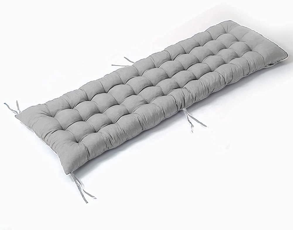 Outdoor Large Bench Cushion,Thick Rectangle Bench Cushion Pad for Chaise Swing,2 3 Seater Long Sofa Replacement Pad Garden Furniture Mattress Lounger Cushion Mat