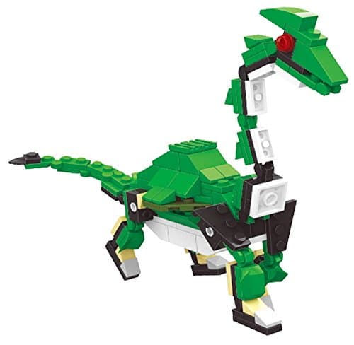 Stegosaurus Dinosaur creator building blocks toy play set - create your Dino from the 145 designer bricks included in the terrific game - ,Great Gift for Children