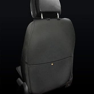 HCMAX 2 Pack Premium Kick Mat Car Seat Back Protector Waterproof Easy to Clean Multifunctional Organizer Storage Bag Travel Accessory PU Leather Black