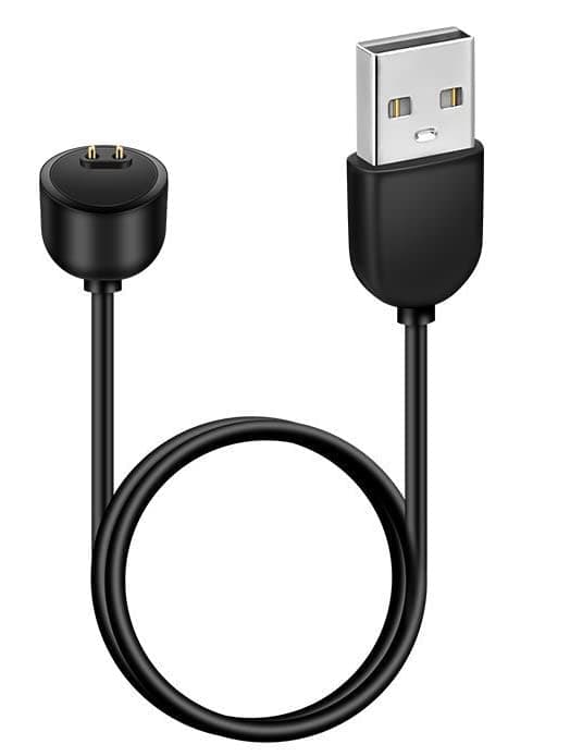 iTronix Replacement Magnetic USB Charger for Mi Smart Band 5 / Mi Smart Band 6 (Black)