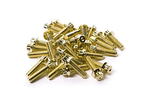 Gold Two Piece Split Rim Assembly Bolts M7 x 24mm 10.9 HT Steel for BBS RM OZ Wheels (80)