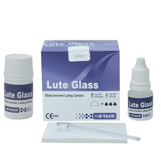 D-TECH LUTING GLASS 15G POWDER + 13G LIQUID/PACK OF 1 SET/D-TECH GLASS IONOMER LUTING CEMENT (5)