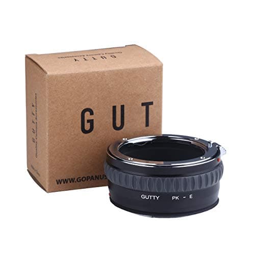 Gutty Camera Lens Mount Adapter for Pentax PK K Mount Lens to Sony NEX E-Mount Camera Body, fits Sony NEX-3 NEX-3C NEX-3N NEX-5 NEX-5C NEX-5N NEX-5R NEX-5T NEX-6 NEX-7 NEX-F3 NEX-VG10 VG20