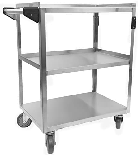 Gusto - 3 Shelf Stainless Utility Cart, Each