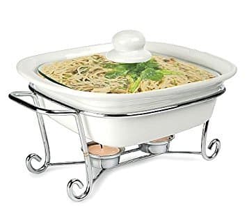 Buffet Casserole Dish 1.5 Quart with Cradle and Candles