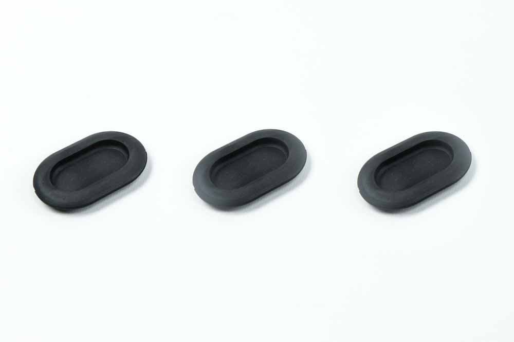 FLOOR PAN DRAIN PLUG (OE), 50MM(2") x 30MM(1.2"), RUBBER, BLACK
