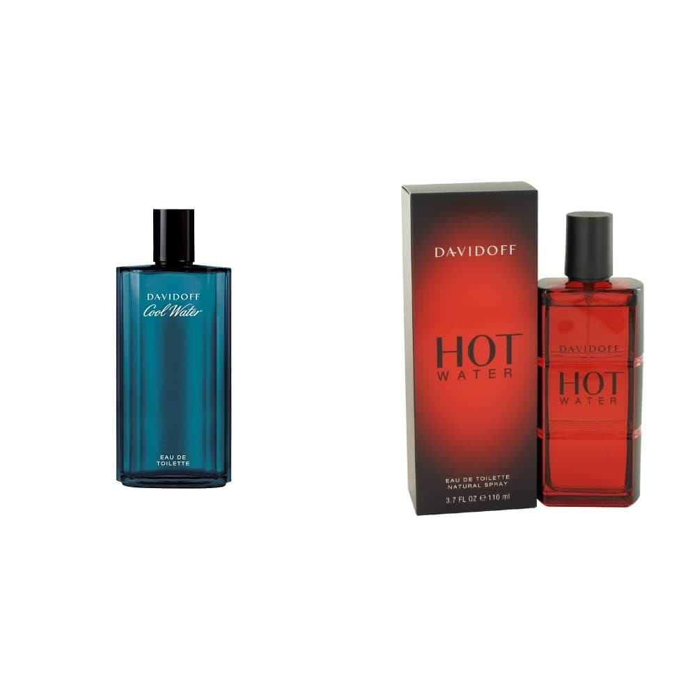 Cool Water Man Eau de Toilette,200 ml (Pack of 1) & Hot Water Homme Eau de Toilette Spray, 110 ml