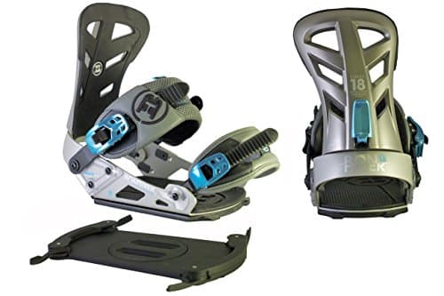 Bon Hiver 18 Series Quantum Snowboard Binding, Medium/Large, Grey