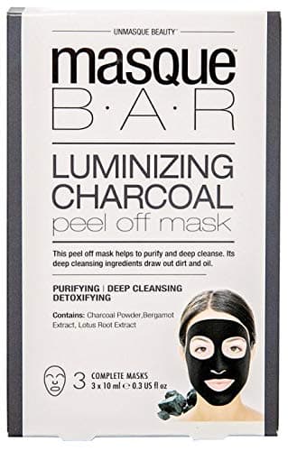 masque BARLuminizing Charcoal Peel Off Mask - 3 Pack, Black