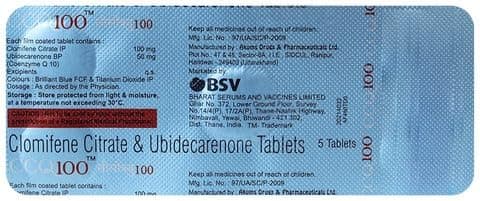 CCQ 100 - Strip of 5 Tablets