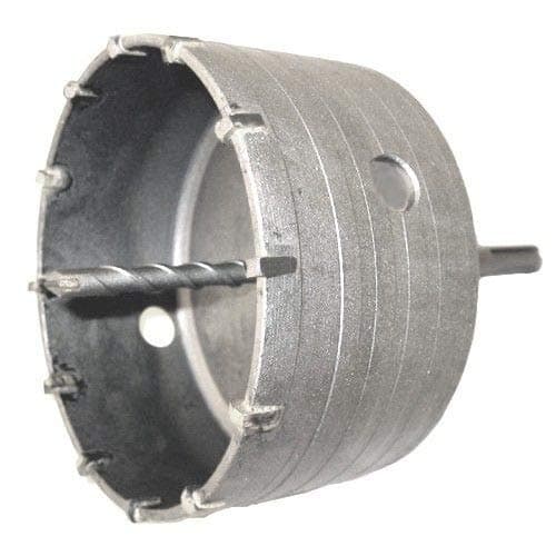 Tungsten Carbide Tipped Core Drill 110 mm Diameter Sds Hole Cutter | TCT C/W Pilot Bit SDS Shank Arbor | For The Use In Drilling Brick, Concrete & Masonry