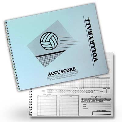 Accuscore Volleyball Scorebook