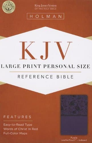 KJV Large Print Personal Size Reference PURPLE LeatherLike INDEX Imitation Leather – Large Print, 1 Jun. 2013