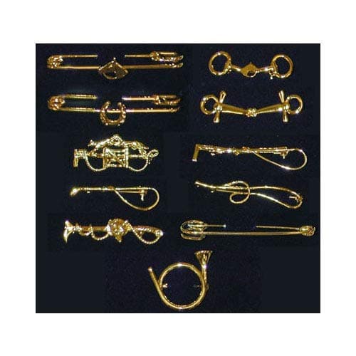 Stock Pins - Assorted Designs - LG WHIP\GOLD
