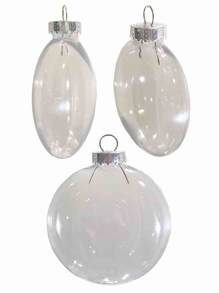 6 Inch Clear Plastic Disc Ornaments Bulk [N176000] (3)
