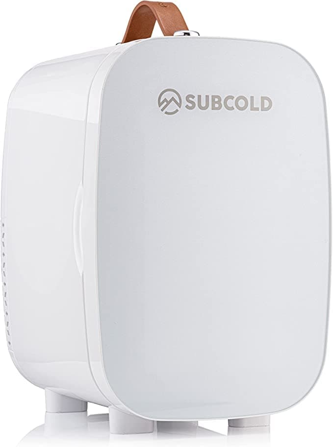 Subcold PRO6 Mini Fridge 6L / 8 Can – Quiet & Energy-Efficient, USB & AC Powered Small Fridges for Bedrooms, Car, Office, Travel | Portable Mini Fridge For Skincare, Beauty, Drinks & Snacks (White)