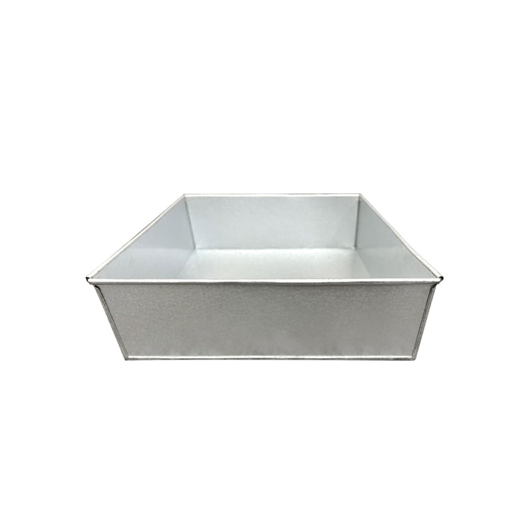 Single Square Shape Birthday Wedding Anniversary Cake Tin Mould Pan by EUROTINS (8")
