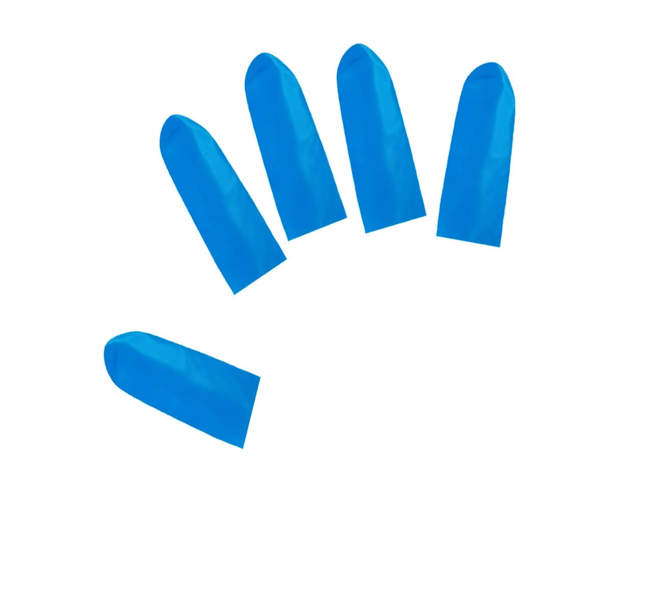 Small Size Nitrile Finger Cots Not Allergic Disposable Finger Set for Beauty Care, Handicrafts, Electronic Repair,Lens Repair, Pet Cleaning 100PCS(Blue))