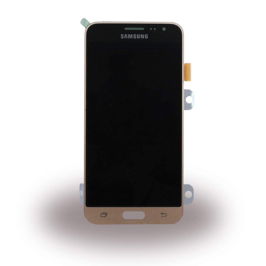 Genuine Samsung Galaxy J3 (2016) J320F AMOLED LCD Display Touch Screen, Digitizer Unit, Gold, OCTA GH97-18414B