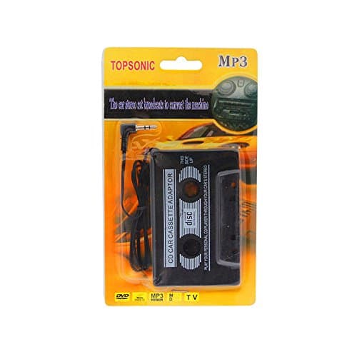Topsonic Car Audio Tape Cassette Adapter Deck 3.5mm for Iphone Mp3 Smartphones