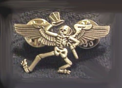 GRATEFUL DEAD Head Skull Skeleton Pilot Wings High Acid Trip Hat Jacket Pin Hip