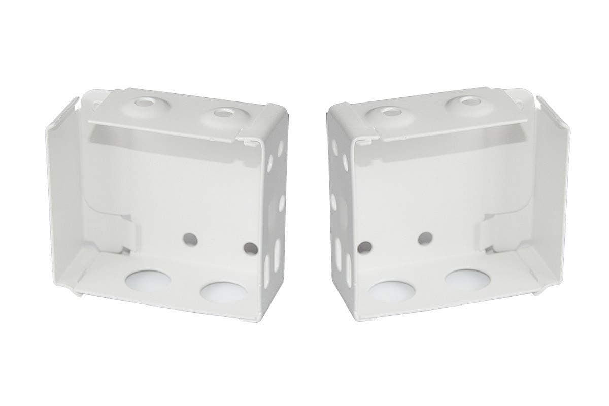 Cutelec Box Mounting Bracket for High Profile Blinds 2inch White Color Window Blinds Headrail Bracket