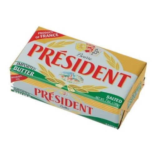 President Salted Butter, 7 Ounce - 20 per case.
