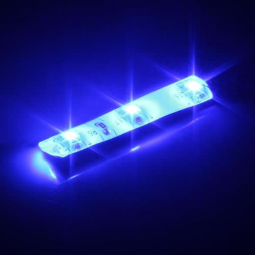 Ecloud Shop 2 Car Blue 3528 SMD 3 LEDs Bulb Strip Light Lamp Decor 58cm 12V