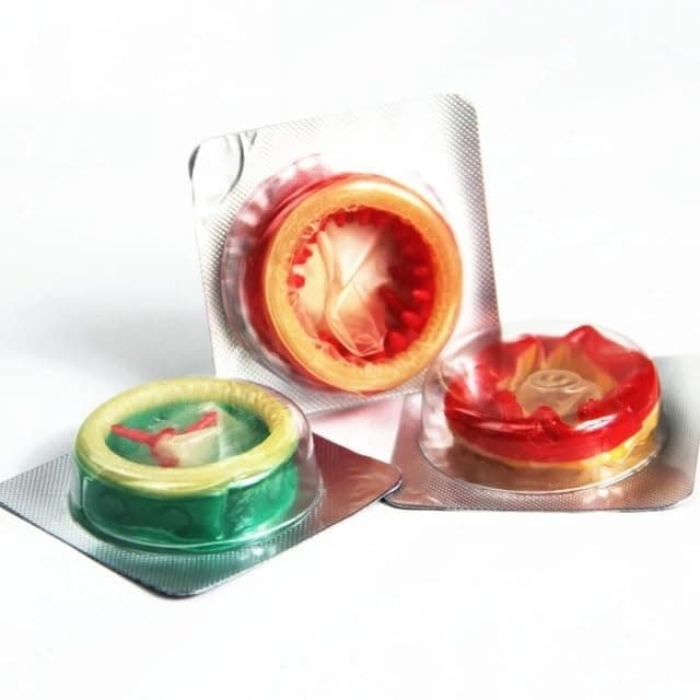 Special Shape Latex Sensitive Ribbed Dotted Extra Time More Pleasure Condom For Men Pack of 3