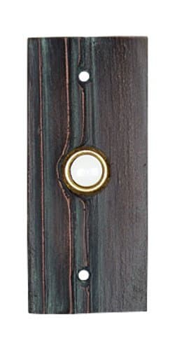 Hawk Hill Hardware BP56BI Cedar Door Bell, Black Iron