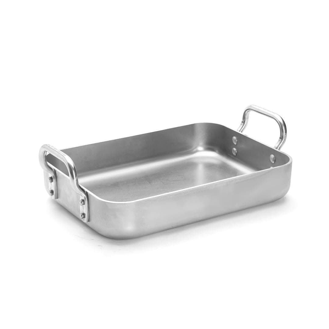 De Buyer Aluminum Roasted Pot, Silver