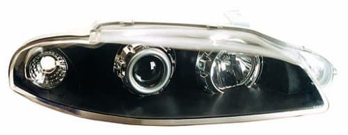IPCW CWS-904B2 Clear Projector Headlight with Rings and Black Housing - Pair