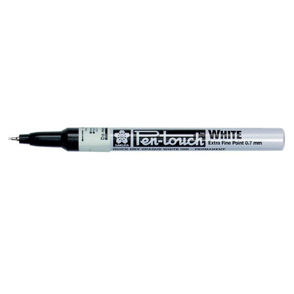 Pen-Touch Paint Marker - Extra Fine 0.7mm - White - Single