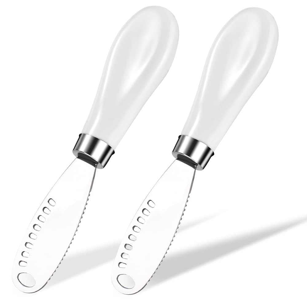 2 Pack Stainless Steel Butter Spreader Knife Multi-use
