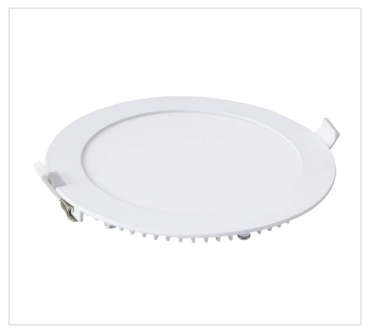 Jupiter 1 Pack, Downlight 6 Inch, 12W, 3000k Warm White IP20 - Ultra-thin Led Power Saving Aluminium Recessed Round Panel For Living Room Bedroom Office