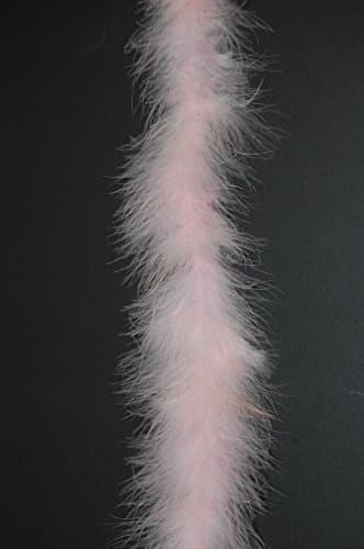 Thin Marabou Feather Boa 2 Yards Long (72") 15 Grams - LIGHT PINK by FeatherStore.com