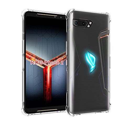 Tektide Case Compatible for ROG Phone 2 ZS660KL, [Invisible Armor] Xtreme Slim, Clear, Soft, Lightweight, Shock Absorbing TPU Bumper/Back Cover