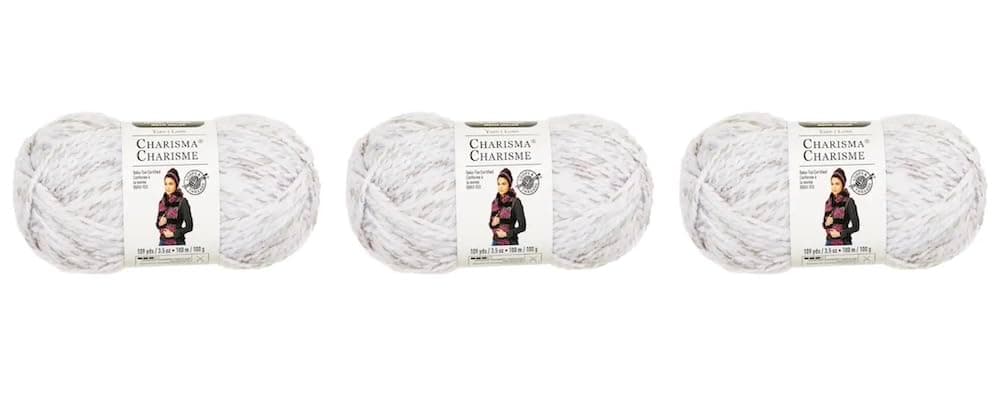 Charisma Yarn by Loops & Threads, 3.5 oz, Cloud (3-Pack)