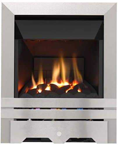 Lilliput High Efficiency Gas Fire - Brushed Steel