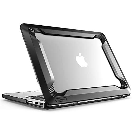 Macbook Pro 13 Case, NexCase [Heavy Duty] Slim Rubberized [Snap on] [Dual Layer] Hard Case Cover with TPU Bumper Cover for Apple Macbook Pro 13-inch 13" A1502 / A1425 2015 Release (Black) (Renewed)