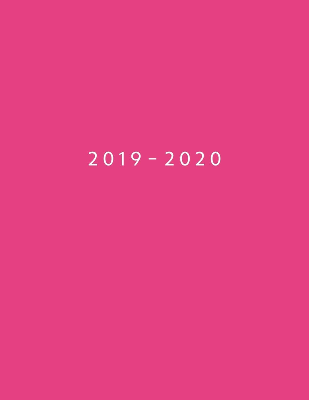 2019 - 2020: Weekly Planner Starting June 2019 - May 2020 | Week To View With Hourly Schedule | 8.5 x 11 Dated Agenda | Appointment Calendar | Organizer Book | Melon Pink