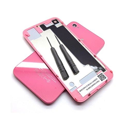Back Housing Rear Glass Cover Replacement For Iphone 4s / 4 CDMA with Screwdriver (Pink)