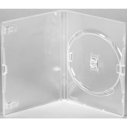 Genuine Amaray Single DVD Clear Case 14mm Spine - Pack of 25 - Amaray UK Offical Distributor