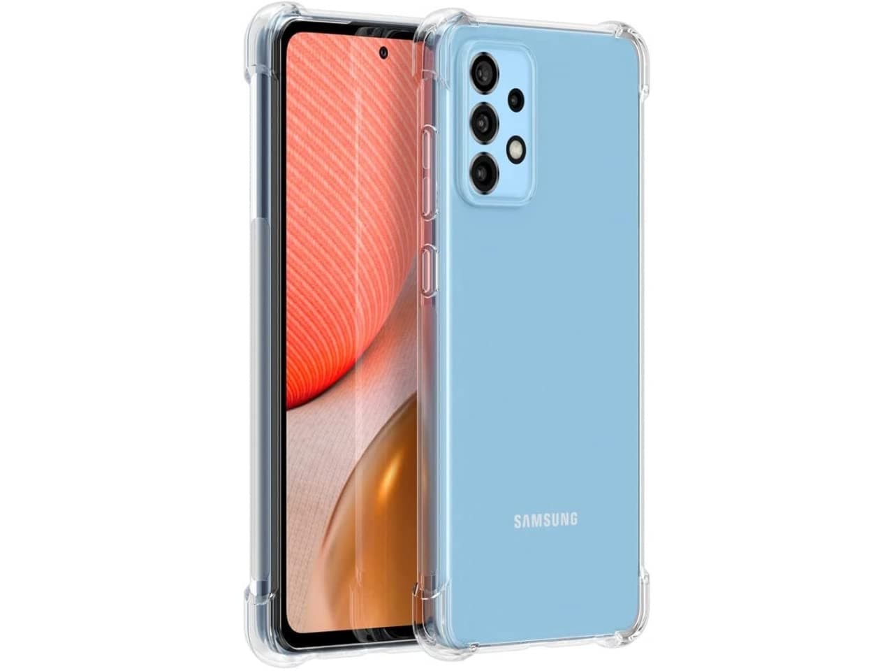 Emodil Case for Samsung Galaxy A13 Case Cover Clear Back Air Cushion Soft Silicone Shockproof Anti-Scratch Protective Bumper Shell Corner for Samsung Galaxy A13 4G by Emodil ® (Clear)