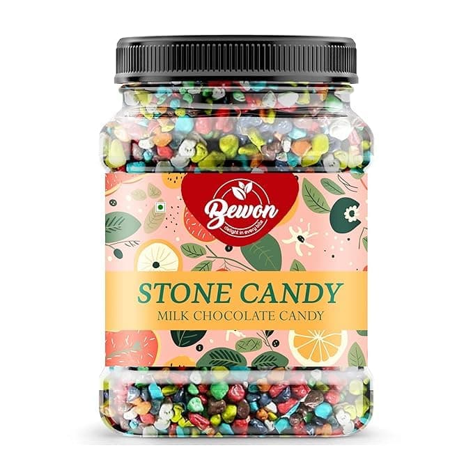 BEWON Rock Candy | Stone Candy | Milk Stone Chocolate | Multicolor Rock Shape Chocolate | Choco Rocks (500g)