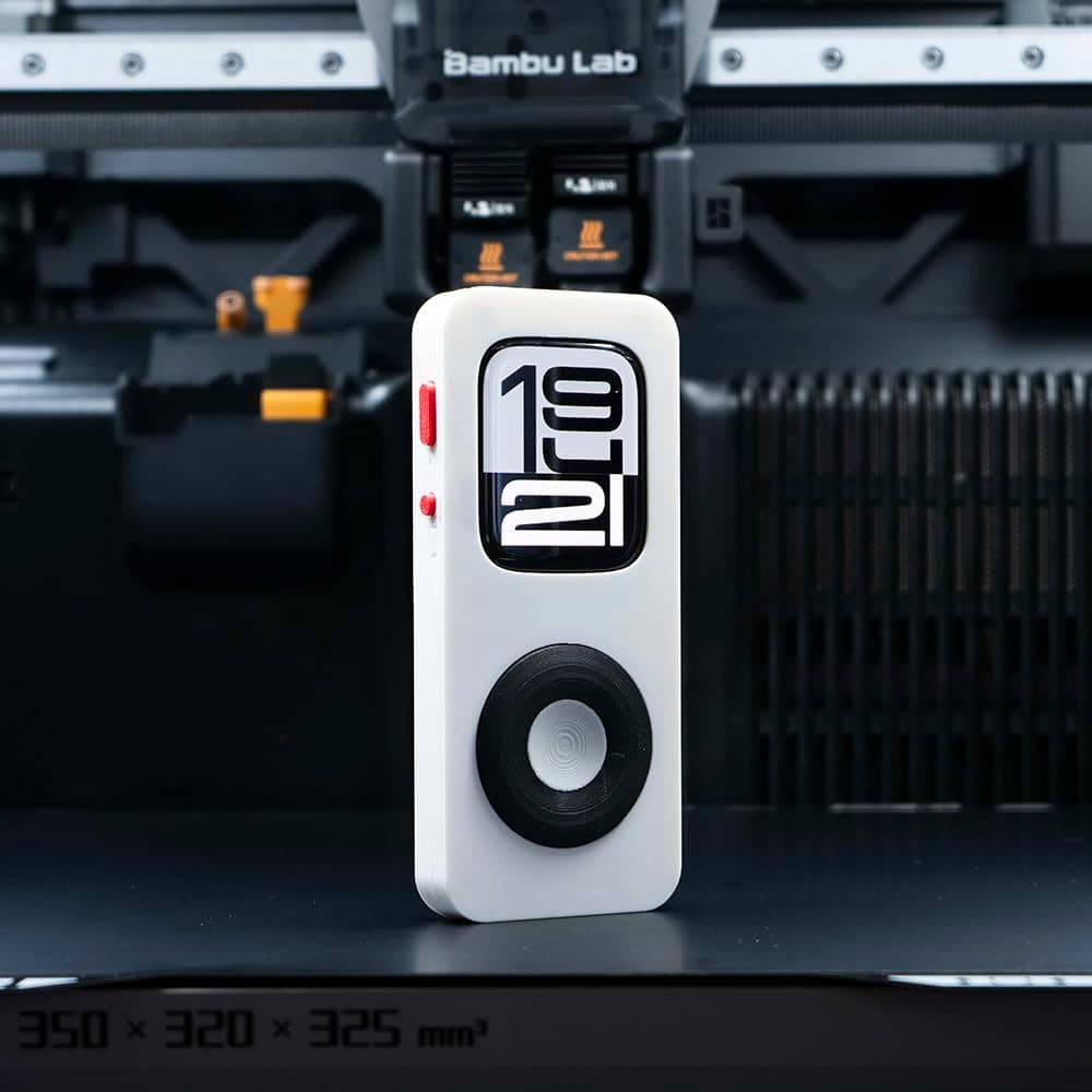 Retro iPod Style Protective Case for Apple Watch Series SE/5/6/7/8/9/10, 3D Printed Click Wheel Design Cover, Vintage Aesthetic Smartwatch Accessory (01-White, 41mm)