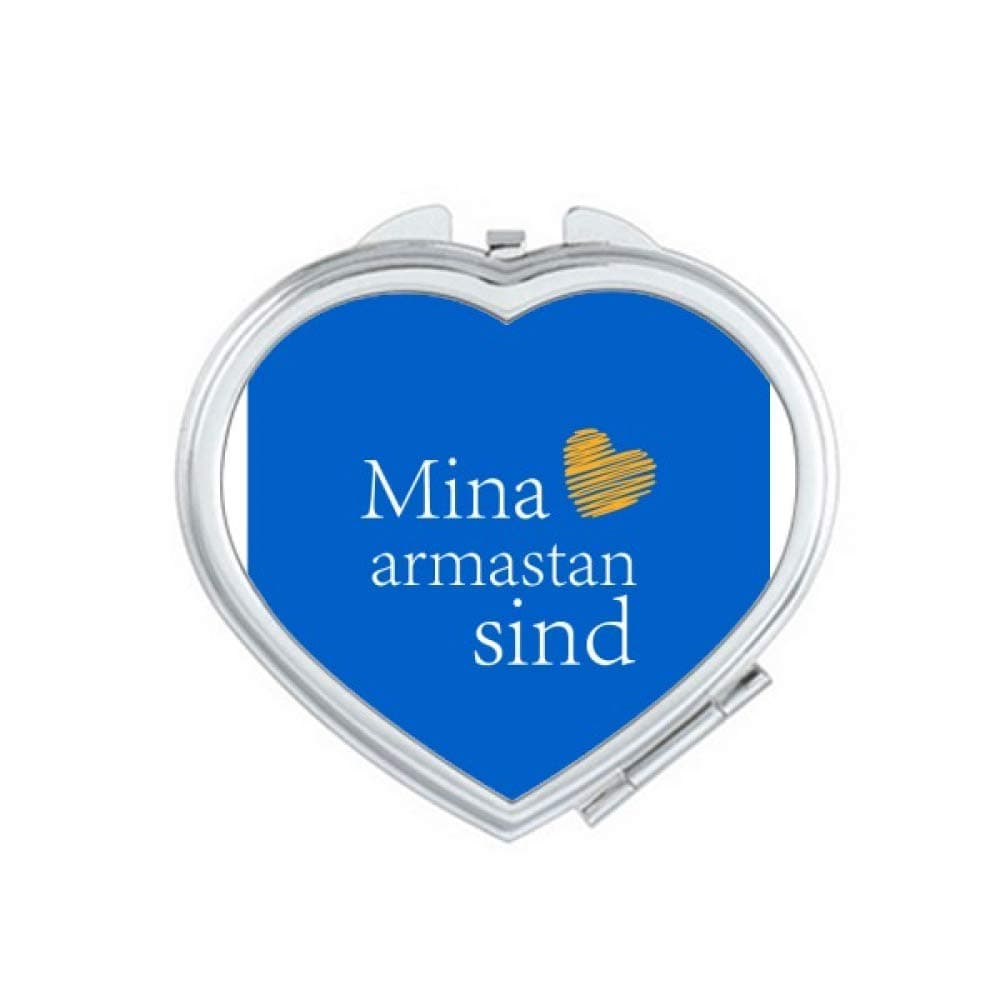 Estonia Ethnicity Literal Script Language Mirror Travel Magnification Portable Handheld Pocket Makeup
