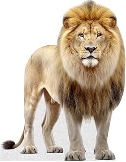 Lion - Life Size Cardboard Cutout Standup People with Support Standee | Animals -1