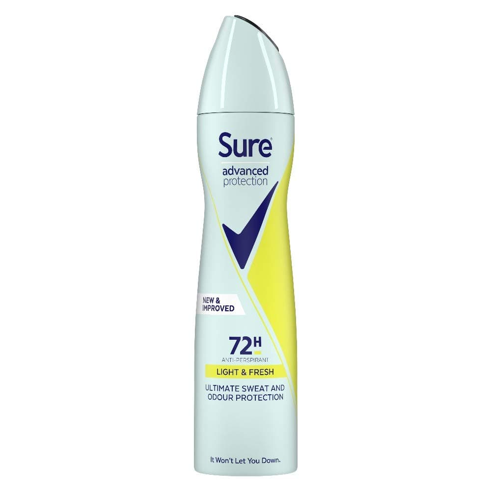 Sure Advanced Protection Light And Fresh Aerosol Deo 200ml