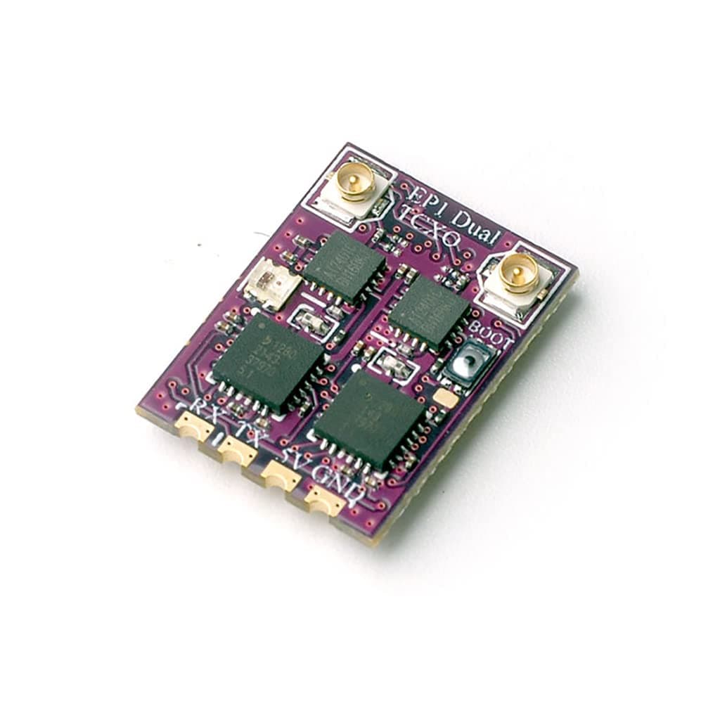 HAPPYMODEL 2-4G ELRS EP1 EP2 EP1DUAL TCXO Receiver Tiny ExpressLRS RX for Racing Quadcopters Drone (EP1 Dual TCXO)